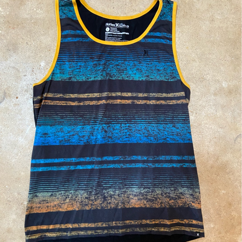Men’s L Hurley Striped Tank